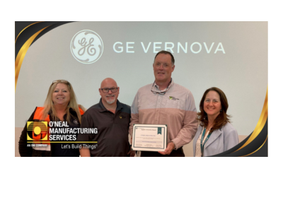 O’Neal Manufacturing Services Pittsburgh Receives GE Vernova Supplier Innovation Award