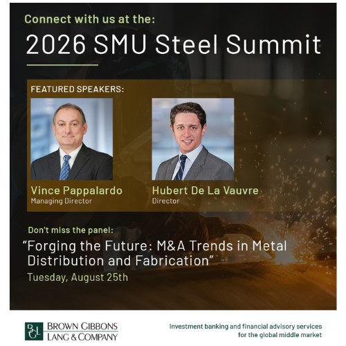 BGL’s Vince Pappalardo and Hubert de la Vauvre to Speak at SMU Steel Summit