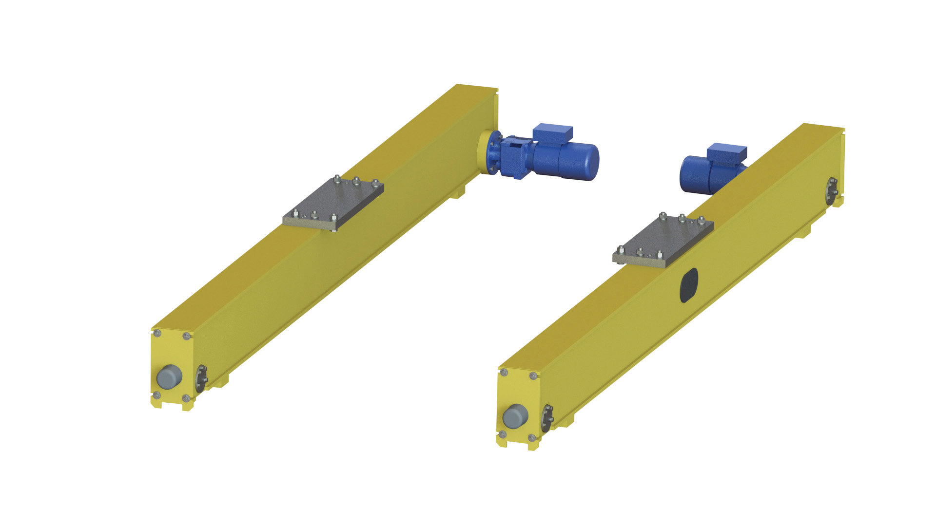 New EMH Overhead Crane HSETC End Trucks Provide Over-The-Top  Girder Connection Plate Flexibility
