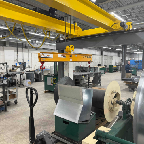 Caldwell Low-Headroom Lifting Beam Elevates Safety and Efficiency in Steel Coil Handling