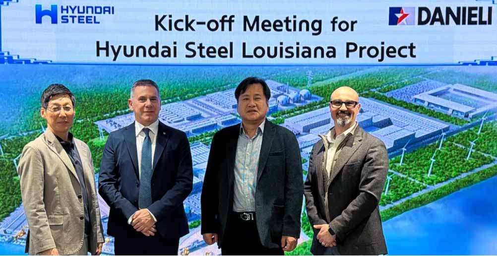 Hyundai‑POSCO Louisiana Steel selects Danieli for integrated steel plant project in the USA