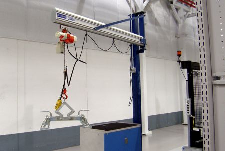 AL Systems Aluminum Rail Jib Cranes are lightweight and versatile