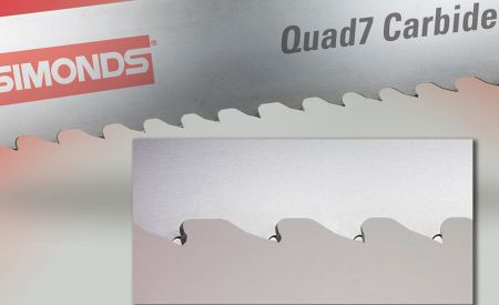 Simonds Saw introduces Quad 7 carbide tipped band saw blades