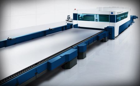 Laser cutting system commands oversized formats