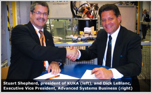 Flow Corp.'s waterjet technology meets Kuka's robotic innovation in a new strategic alliance
