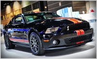 Thanks to an all-aluminum block, the 2011 Shelby GT500 sheds pounds and gains power