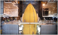 In its most recent launch, the space shuttle's external tank was practically seamless
