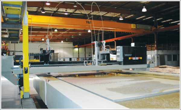 Largest waterjet table in North America gives a metal service center its competitive edge